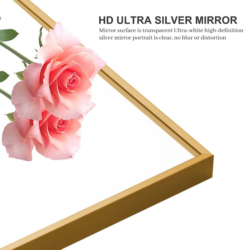 Framed Floor Mirror Standing Holder Full Length Mirrors