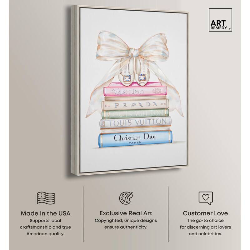 Heel and Luxury Books I Canvas by Art Remedy
