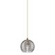 Option Brushed Brass / Light Smoke Deco Swirl
