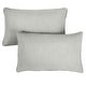 preview thumbnail 12 of 18, Sunbrella Canvas Granite Corded Indoor/Outdoor Pillows Set