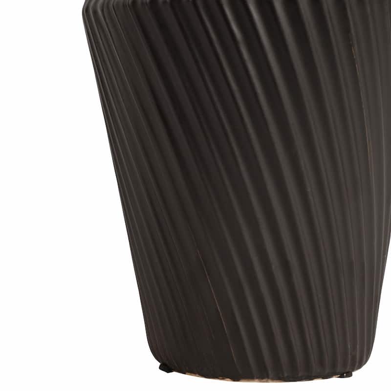 Sagebrook Home Modern Totem Stoneware Vase Unique Decor