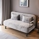preview thumbnail 11 of 19, 55-Inch Convertible Tri-Fold Sofa Bed With Adjustable Backrest, Pillow, And Chaise Lounge Light Gray