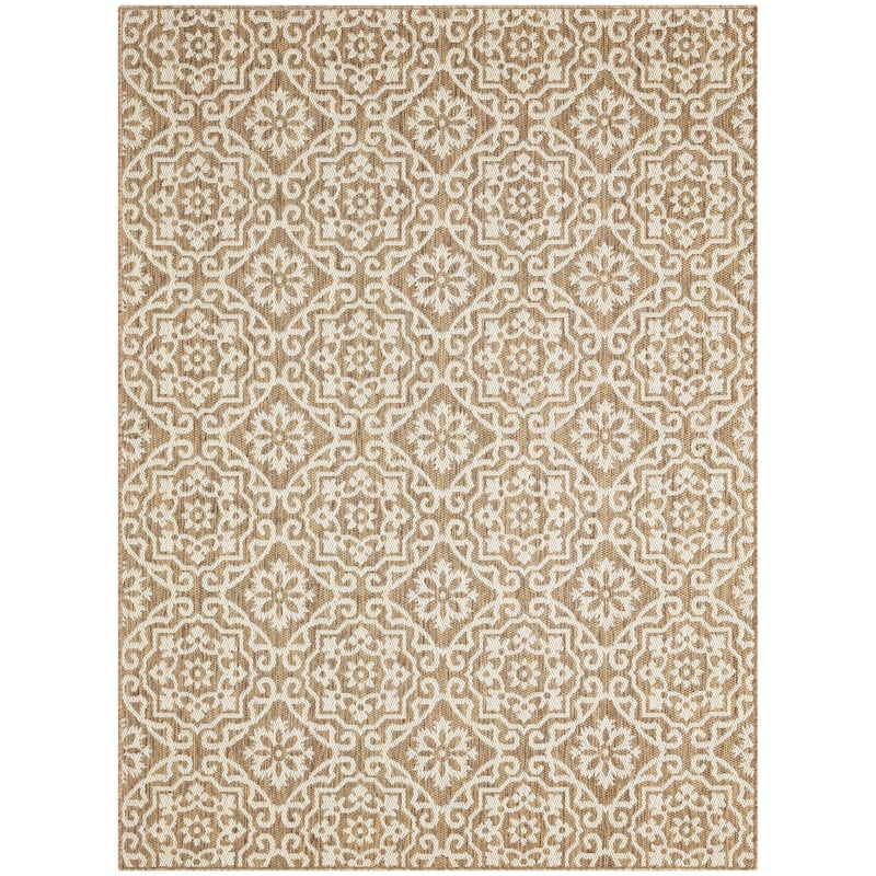 Nicole Miller New York Patio Country Danica Indoor/Outdoor Area Rug - 7'9"x10'2" - Brown/Beige