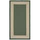 preview thumbnail 14 of 133, SAFAVIEH Courtyard Sherrie Border Indoor/ Outdoor Waterproof Patio Backyard Rug 2'7" x 5' - Dark Green/Beige