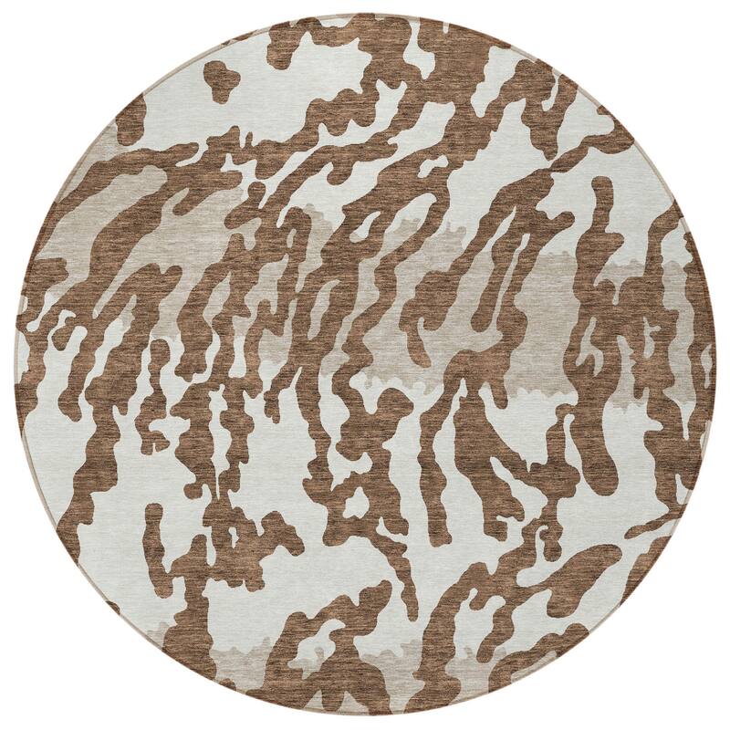 HomeRoots Animal Print Transitional Rectangle Outdoor Rug