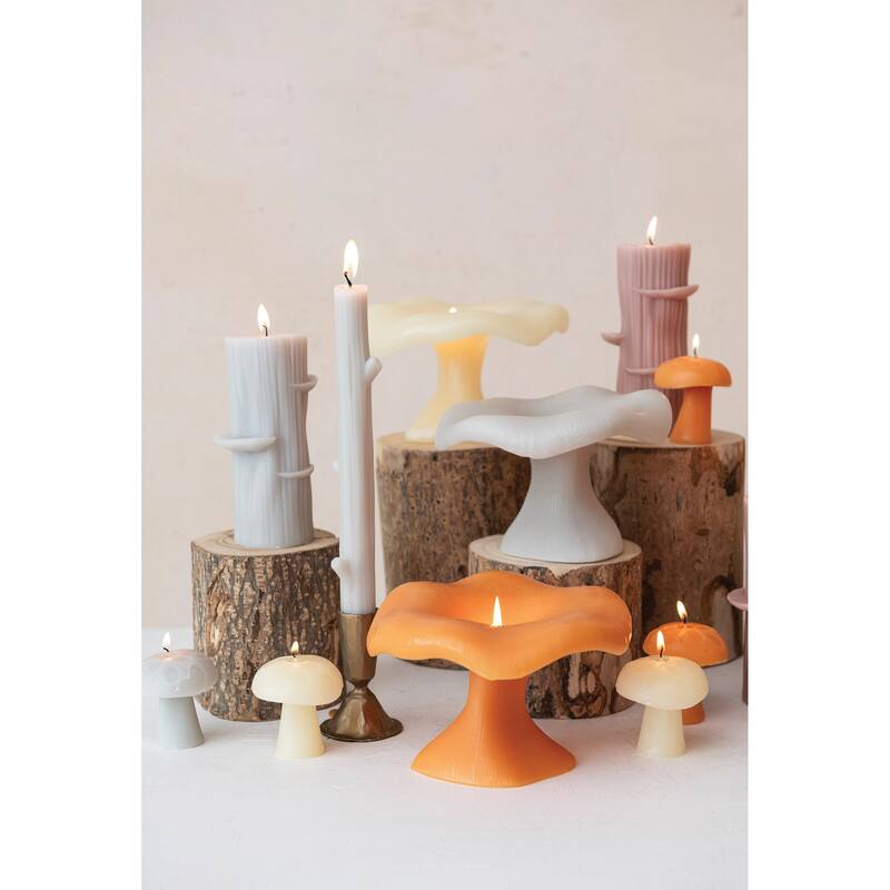 Unscented Mushroom Shaped Candles