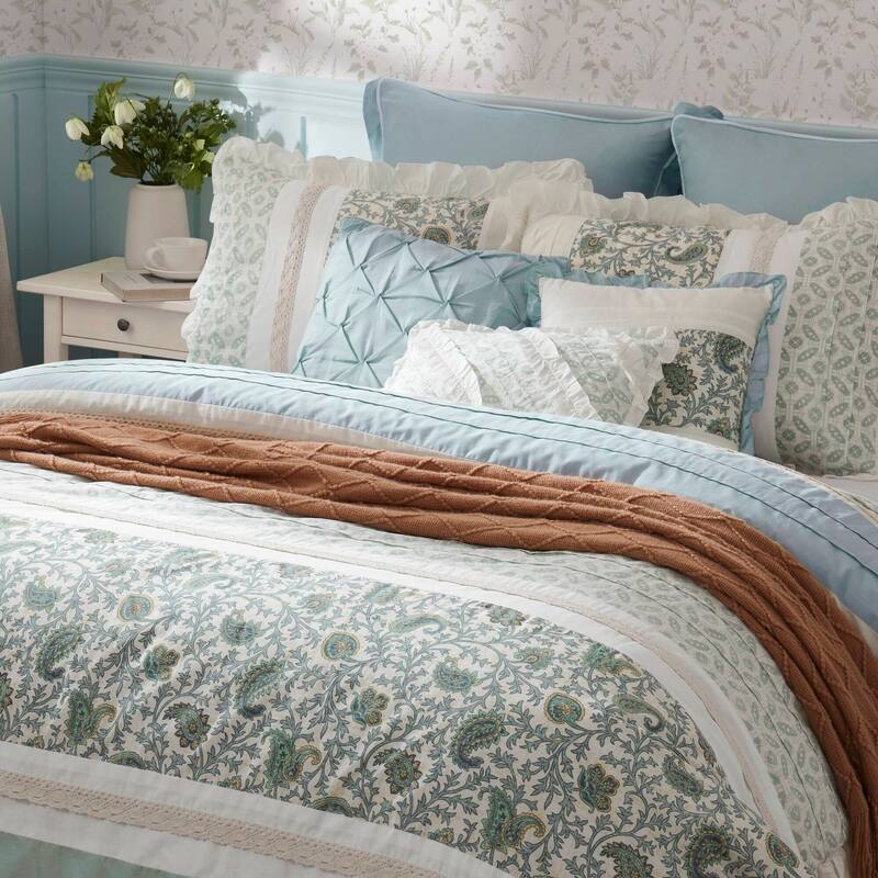 Madison Park Vanessa 9 Piece Cotton Percale Comforter Set
