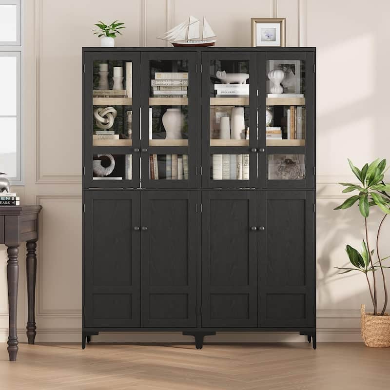 71 Inch Tall Storage Cabinet, 5 - Tier Kitchen Pantry Cabinet