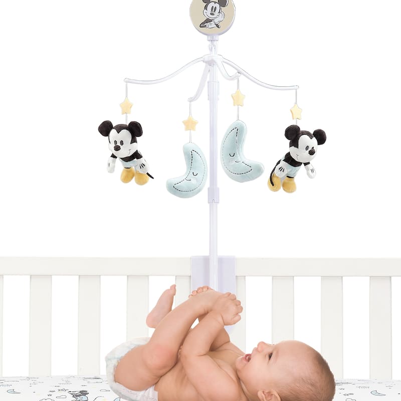 Lambs & Ivy Disney Baby Moonlight Mickey Mouse Musical Baby Crib Mobile Soother