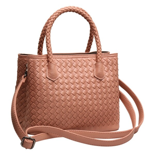 basket weave leather bag