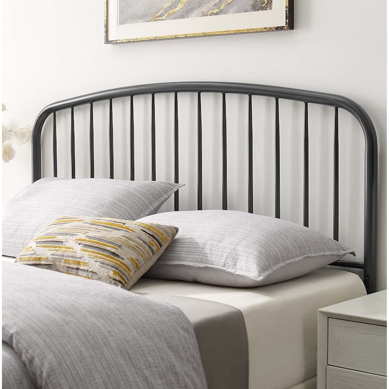 Margate Classic King Size Grey Metal Headboard On Sale Bed Bath