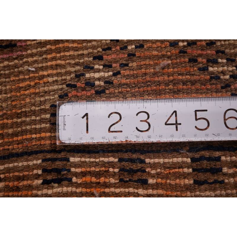 Transitional Oushak Vintage Runner Rug Handmade Foyer Wool Carpet - 3'2"x 10'9"