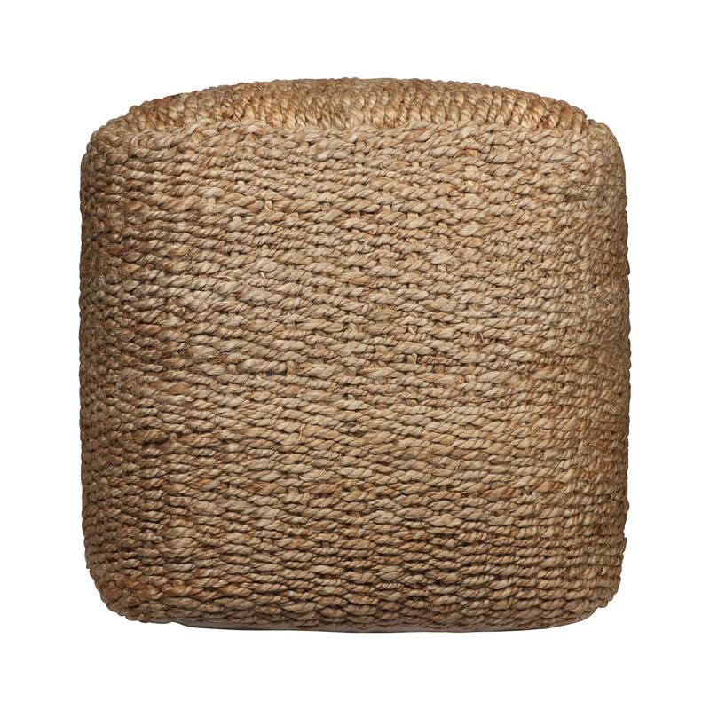Sevita Natural Farmhouse Solid Hand-Made Pouf