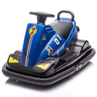 Kids 12V Motorized Bumper Car, 360° Rotation, Fun Christmas Gift