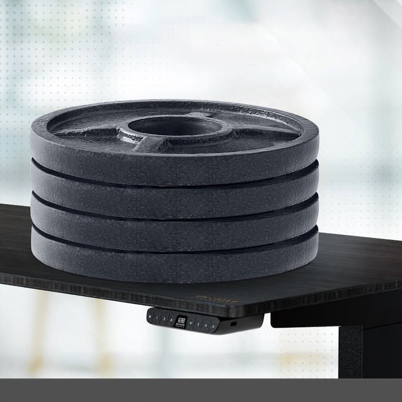 Rise Up Dual Motor Electric Standing Desk 48x30 1-pc Black Desktop