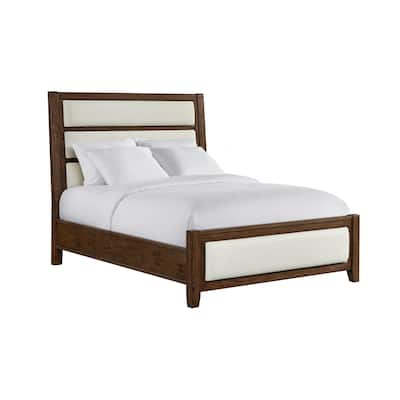 Marlow Upholstered Panel Bed, Sable, Queen