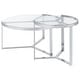 preview thumbnail 18 of 20, Delia 2-Piece Round Glass Top Nesting Coffee Table