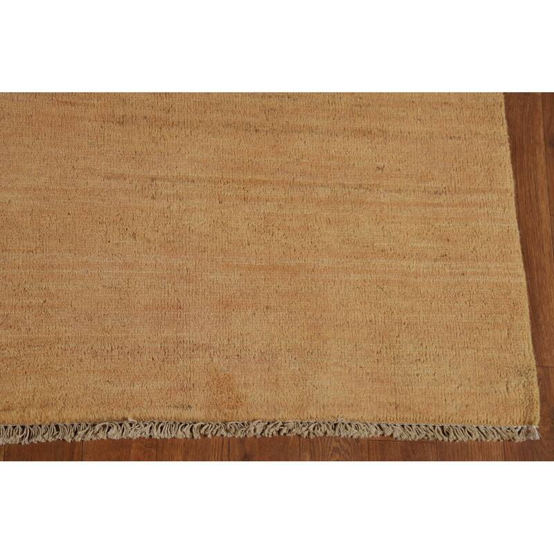 Contemporary Gabbeh Oriental Area Rug Tribal Hand-Knotted Wool Carpet - 5'6" x 7'10"