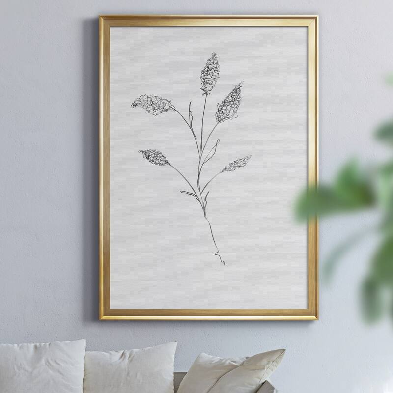 FLORAL SKETCH II Premium Framed Canvas - Ready to Hang