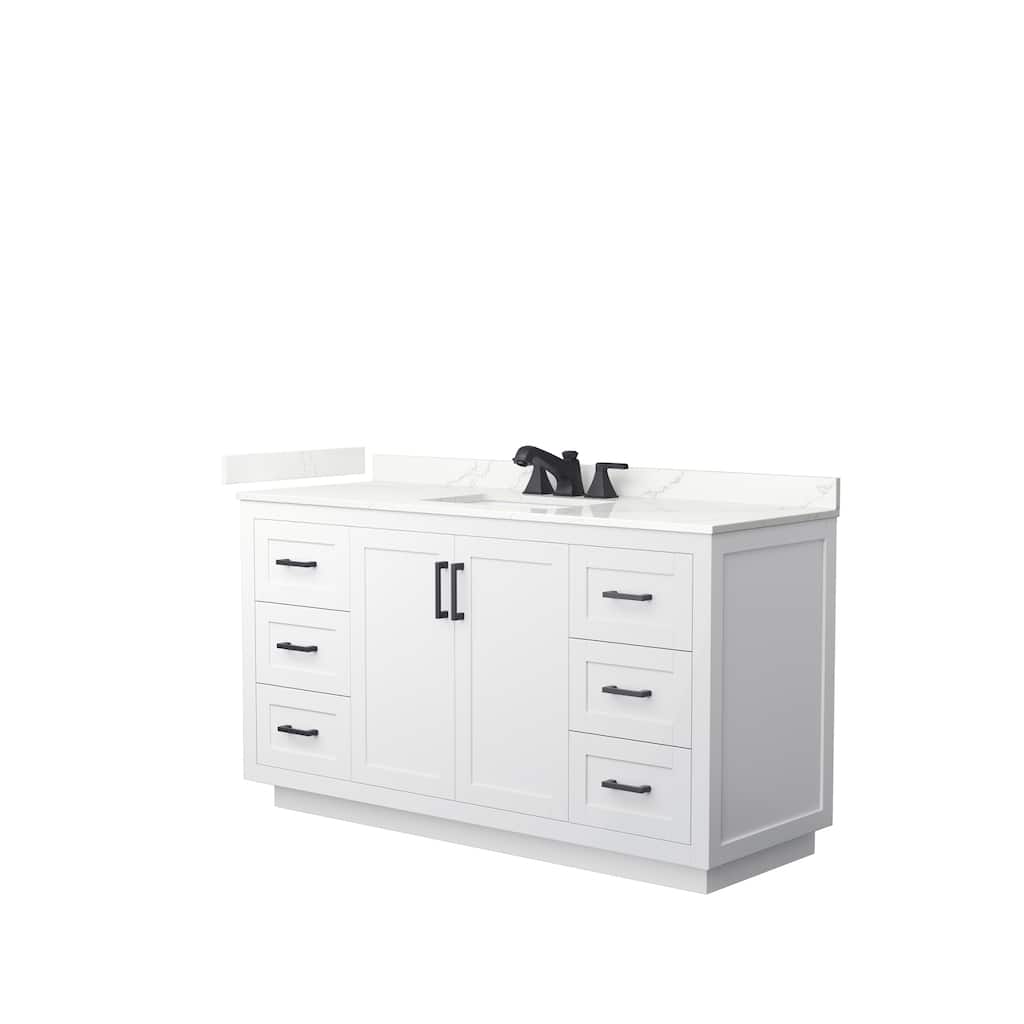 Miranda 60-inch Single Vanity, Quartz Top