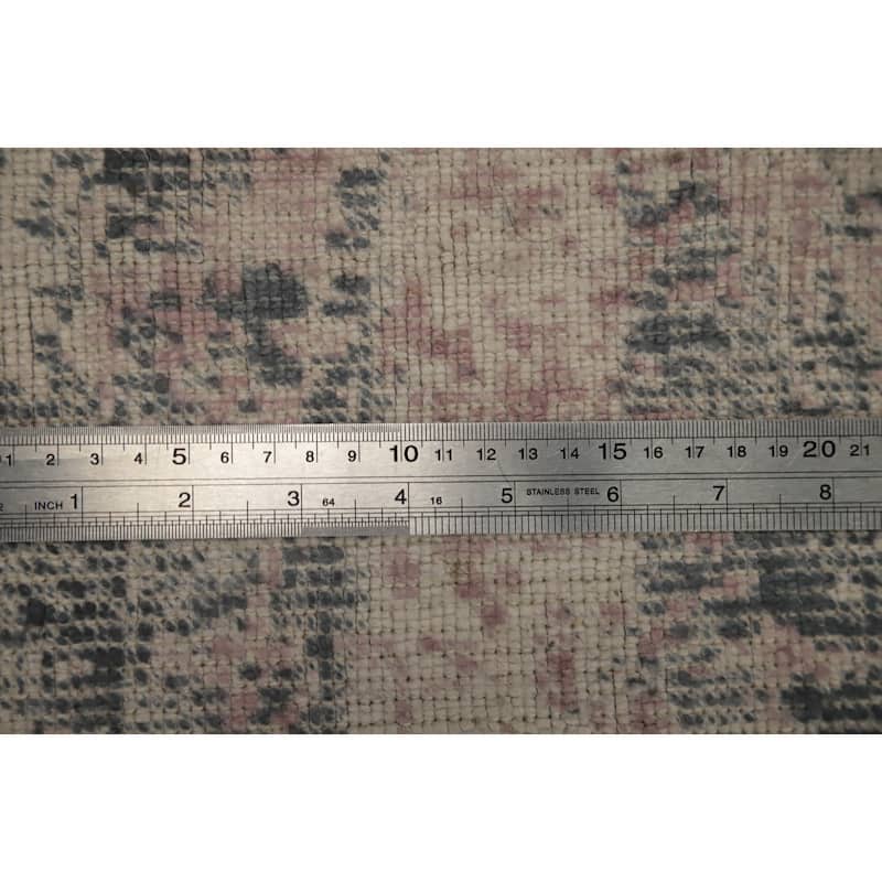 Hand Knotted Oriental Viscose Silk Carpet Modern Abstract Pink Abstract Area Rug - 7' 9'' X 5' 7''