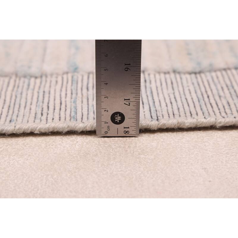 ECARPETGALLERY Hand-knotted Looma Light Blue Wool Rug - 8'3 x 9'5