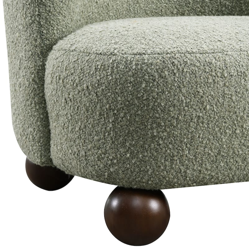 Furniture of America Velra Modern 28-inch Boucle Wing Accent Chair