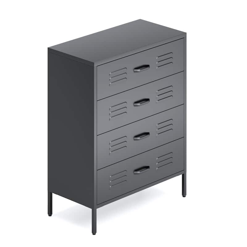 Metal Storage Cabinet with 4 Drawers for Office,Home,Garage