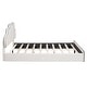 preview thumbnail 11 of 14, Queen size Upholstered Platform Bed with Cloud-shaped Headboard