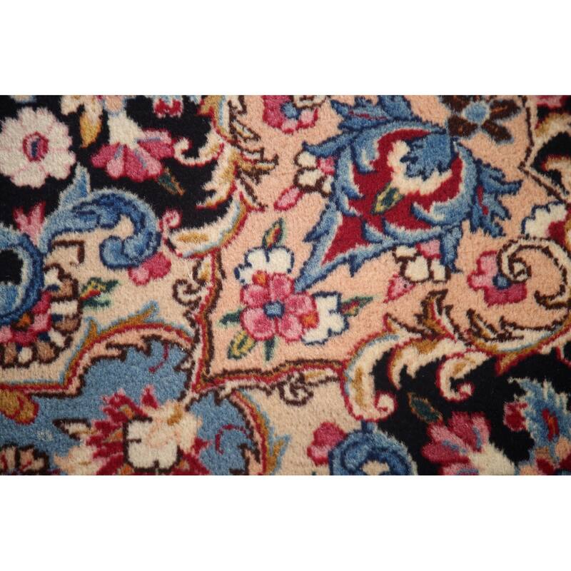 Hand Knotted Oriental 100% Wool Carpet Traditional Floral Red Kerman Area Rug - 16' 0'' X 9' 10''