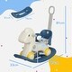 preview thumbnail 6 of 8, Multifunctional Ride-On Horse with Push Handle, Balance Board, Rocking and Riding Features for Toddlers