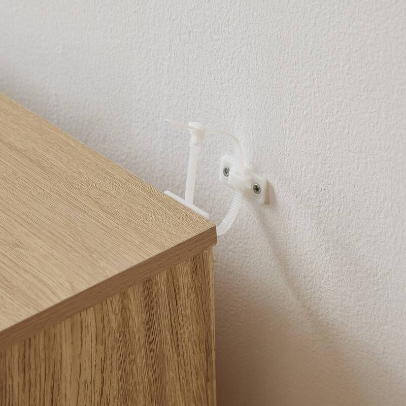 31.5" Buffet Cabinet Sideboard with Storage Curved wave Design