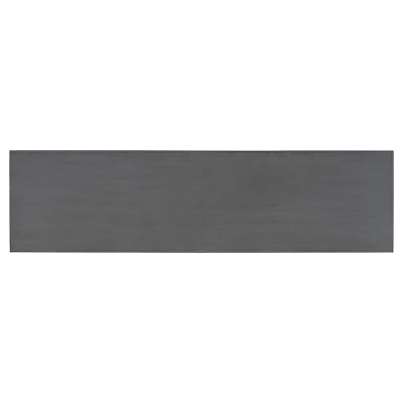 Modern Console Table Sofa Table with Concrete Top, 59'' Long Accent Entryway Table