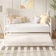 preview thumbnail 4 of 5, VECELO Daybed Metal Platform Bed Frame Twin Size, White Daybed