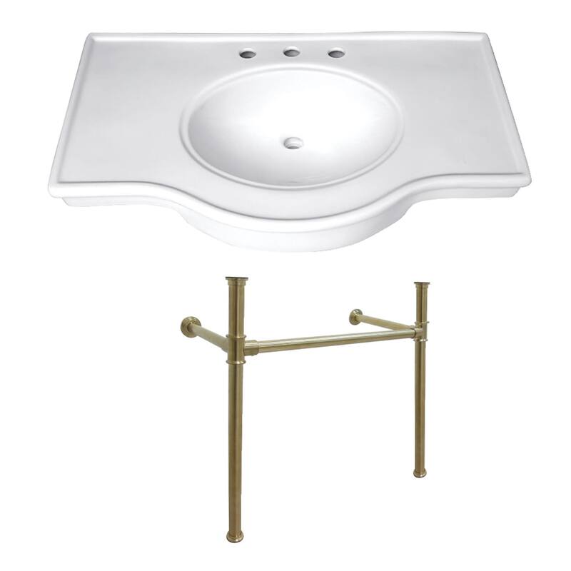 Kingston Brass Templeton 37" Wide Console Sink Set