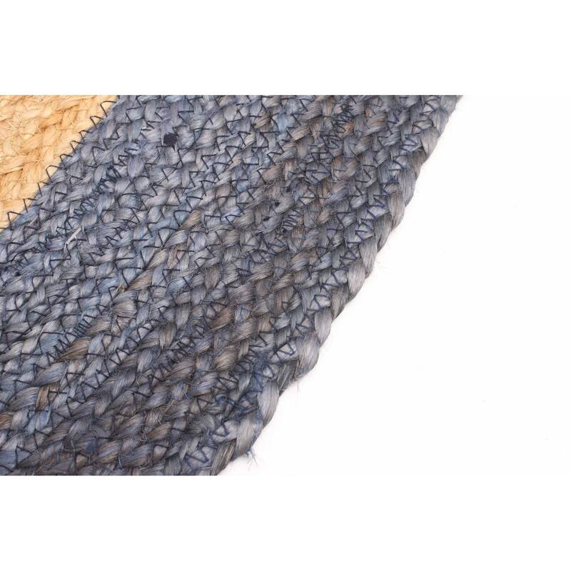 ECARPETGALLERY Braided Weave Palas Denizli Tan Jute Rug - 4'10 x 4'10