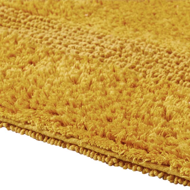 Better Trends Bath Rugs 100% Cotton Reversible Highly Water Absorbent Bathroom Rug for Shower, Sink, Bath Mats - Lux Collection