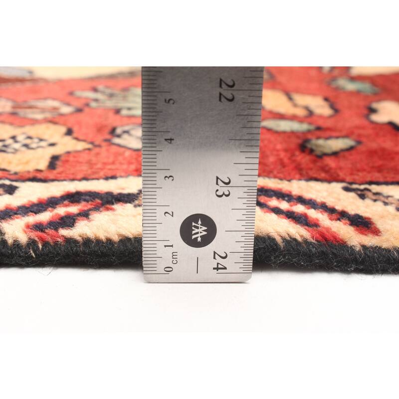 ECARPETGALLERY Hand-knotted Andelz Red Wool Rug - 3'1 x 5'1