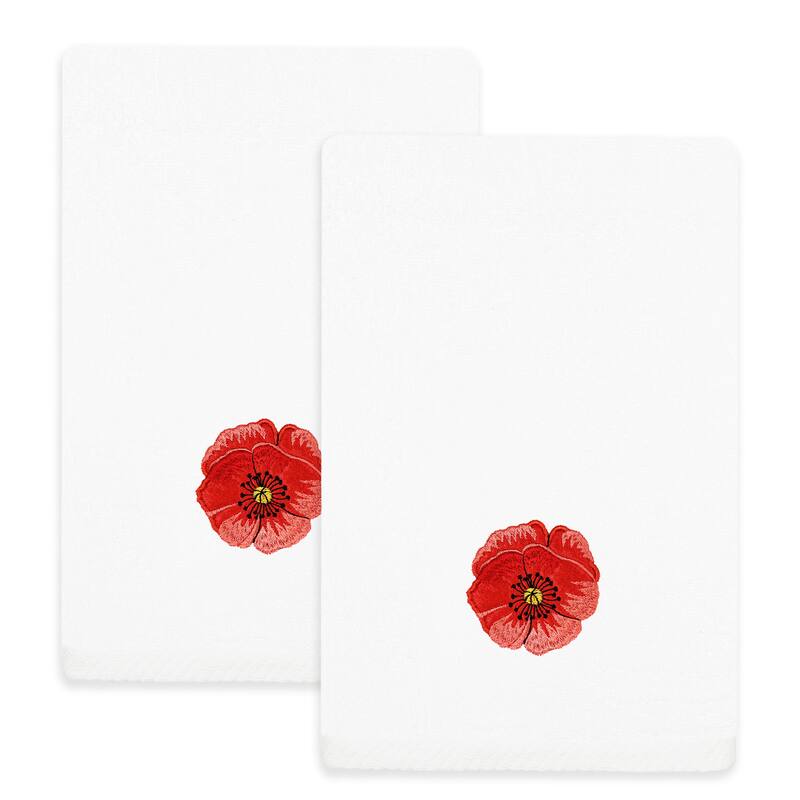 Authentic Hotel and Spa Turkish Cotton Polly 2 PC Fingertip Towel Set - White