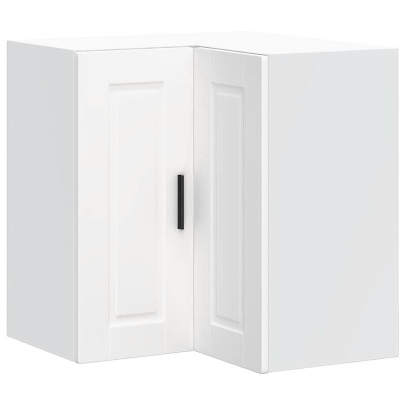 vidaXL Kitchen Wall Corner Cabinet White Engineered wood Compact - 22.4 x 22.4 x 23.6