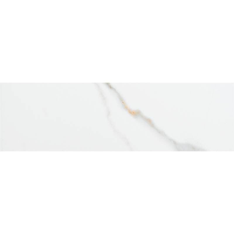 The Tile Life Chronos 4x13 White/ Gold Porcelain Floor & Wall Tile