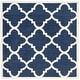 preview thumbnail 94 of 104, SAFAVIEH Amherst Blanch Modern Rug 7' Square - Navy/Beige - Square
