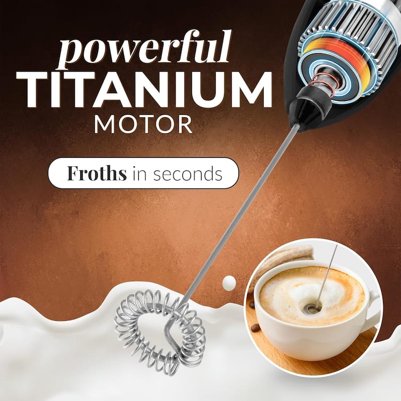 Zulay Kitchen FrothMate Powerful Milk Frother for Coffee