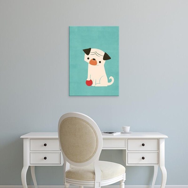 Easy Art Prints Jay Fleck's 'My Red Ball' Premium Canvas Art