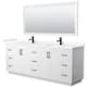 Option White / Giotto Quartz Top / Matte Black Hardware