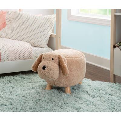 Corbin the Puppy Dog Kids Animal Ottoman Stool