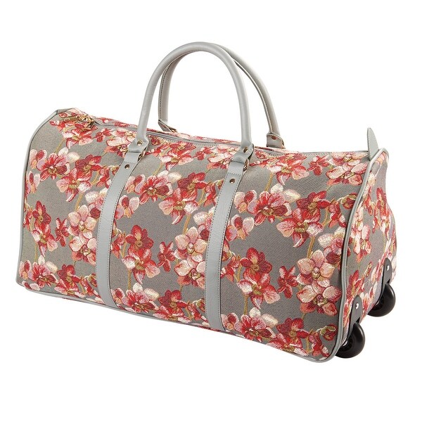 Shop Signare Women's Orchids Tapestry Rolling Travel Tote Floral