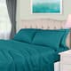 Superior Egyptian Cotton 650 Thread Count Bed Sheet Set - Olympic Queen - Caribbean
