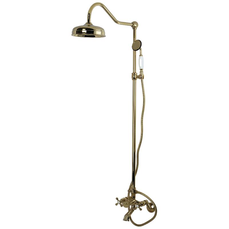 Kingston Brass Vintage Clawfoot Tub Faucet Package with Shower Combo
