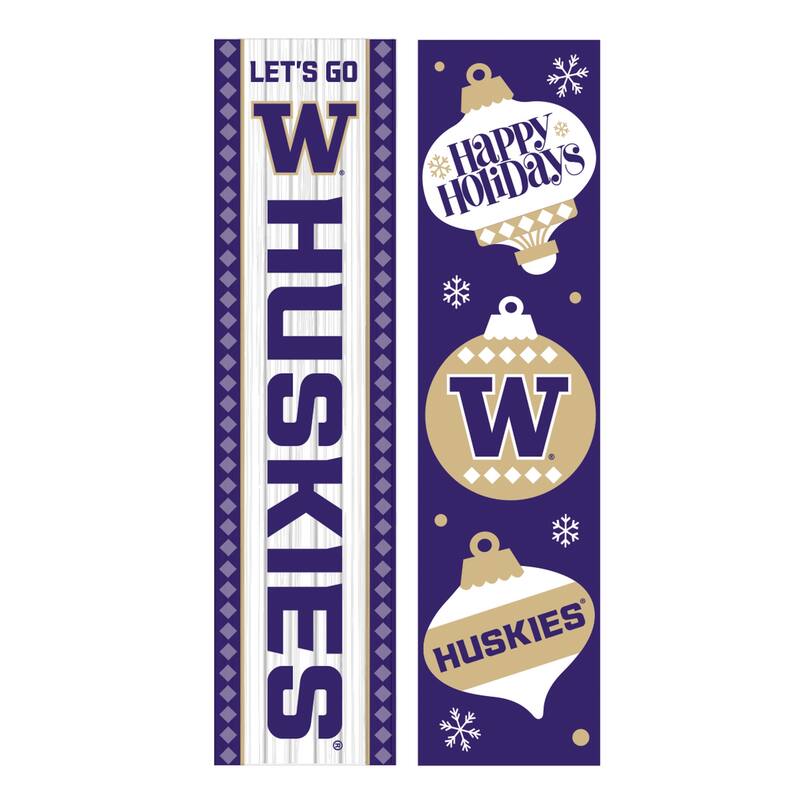 47" Double Sided Seasonal Porch Leaner, University of Washington - 47" x 11.25"